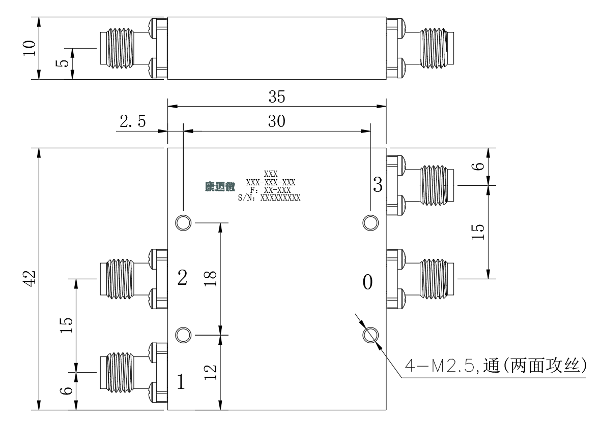 ZPD25-3M47-52G-3681 Power divider