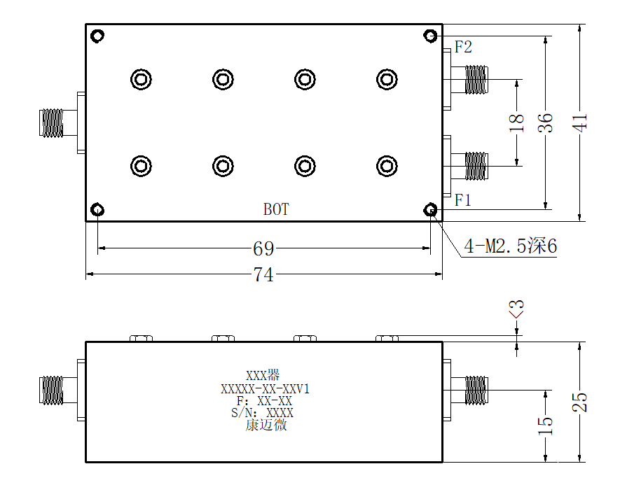 ZCB3-C1518-1675-3074 Diplexer