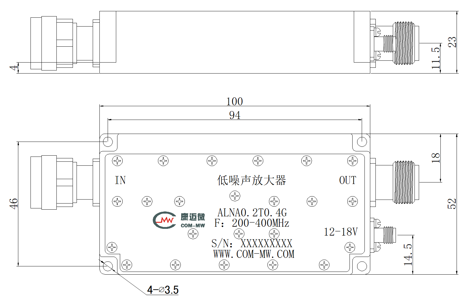 ALNA0.2T0.4G P-band low-noise amplifier
