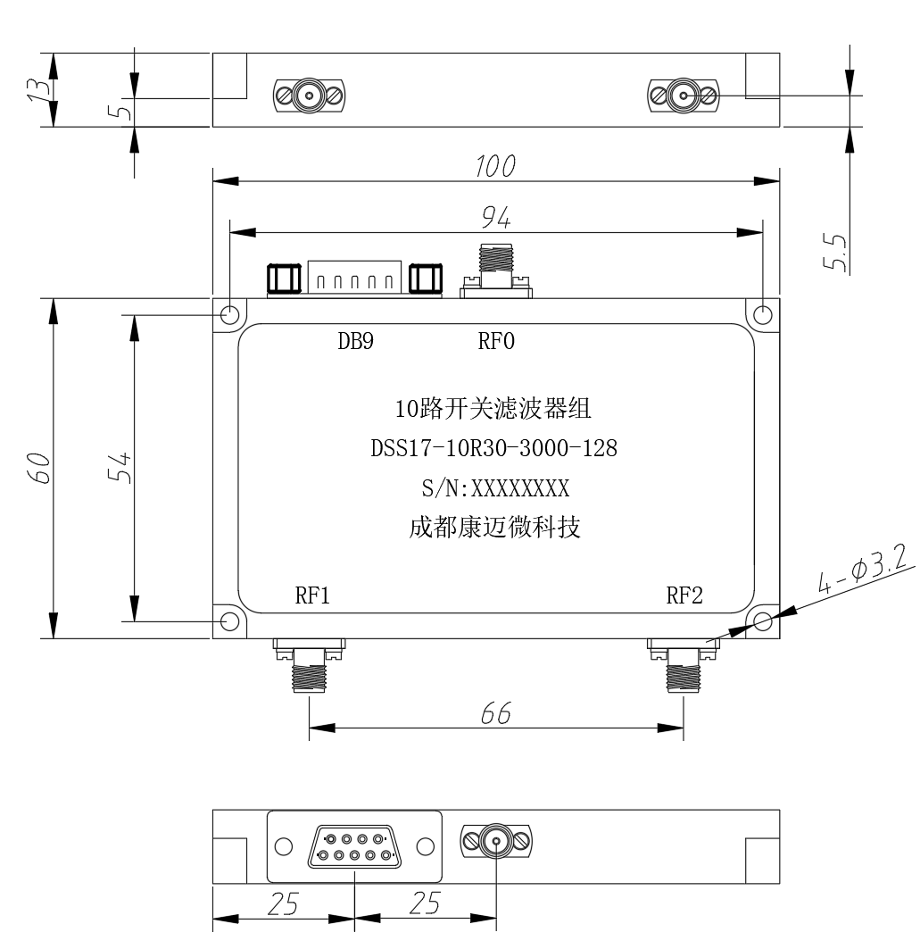 DSS17-10R30-3000-128 Switching filter