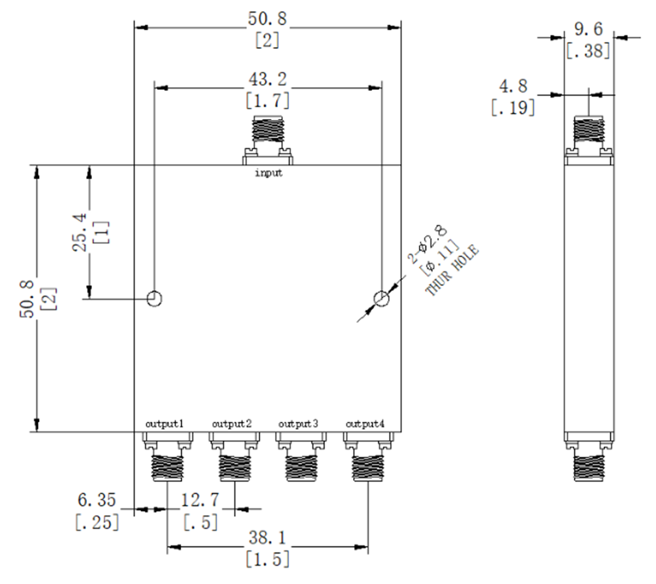 ZPD2-4M6-18G-2936 Power divider