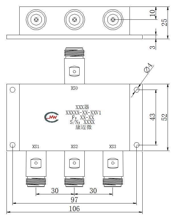 ZPD-400-450-32 Power divider