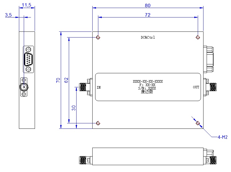 DPA8-29.5-31.5G-9507 Power amplifier