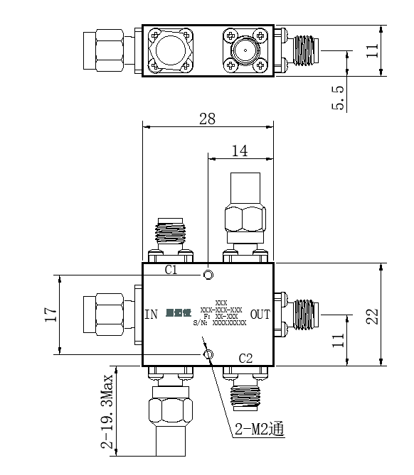 ZDC25-30M18-26.5G-454 Coupler