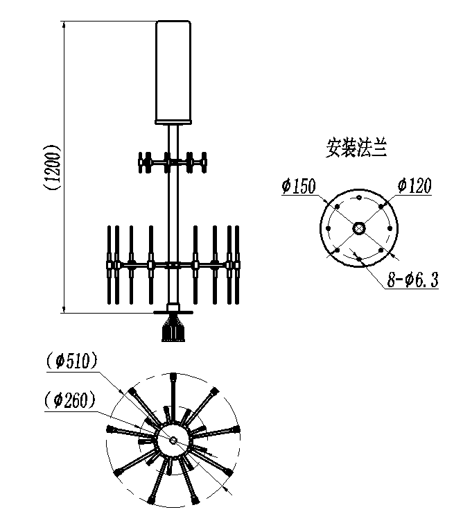 ZCX7-150-6000-1858 DF Antenna