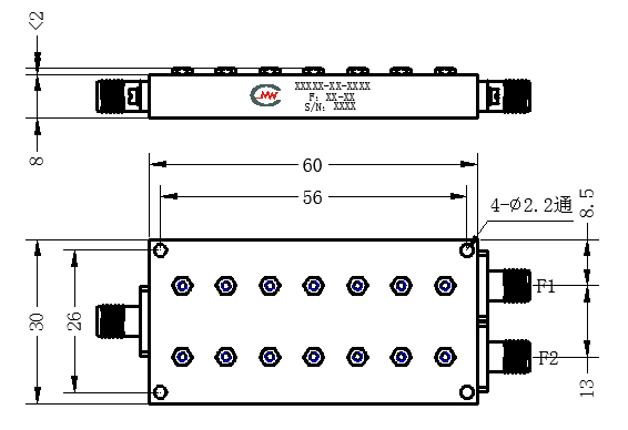 ZCB3-2C11450-14500-2283 Diplexer