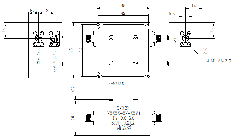 ZCB4-C2170-2277.5-1258 Diplexer