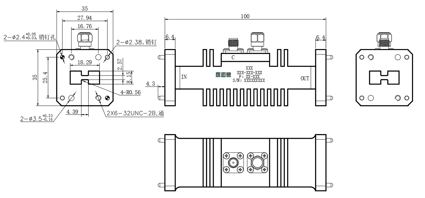 ZDC8-40W6.5-18G-3388 Coupler