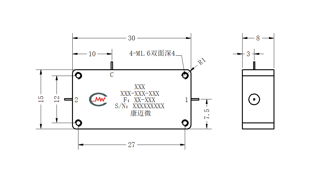 ZCB13-ML1.31-8.7G-487 Diplexer
