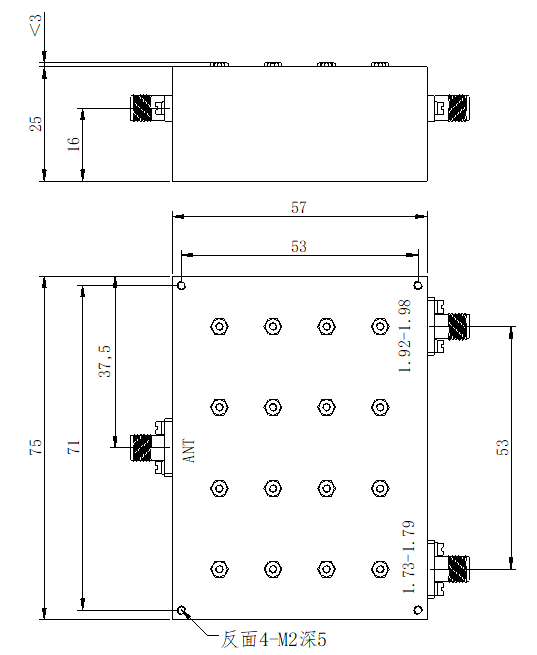 ZCB4-C1.73-1.98G-1410 Diplexer