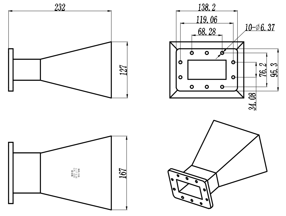 KSHA-BJ26-10 Standard horn antenna