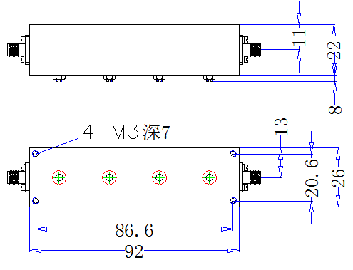 OQ-ZBF6-C2570-60-SMA Filter