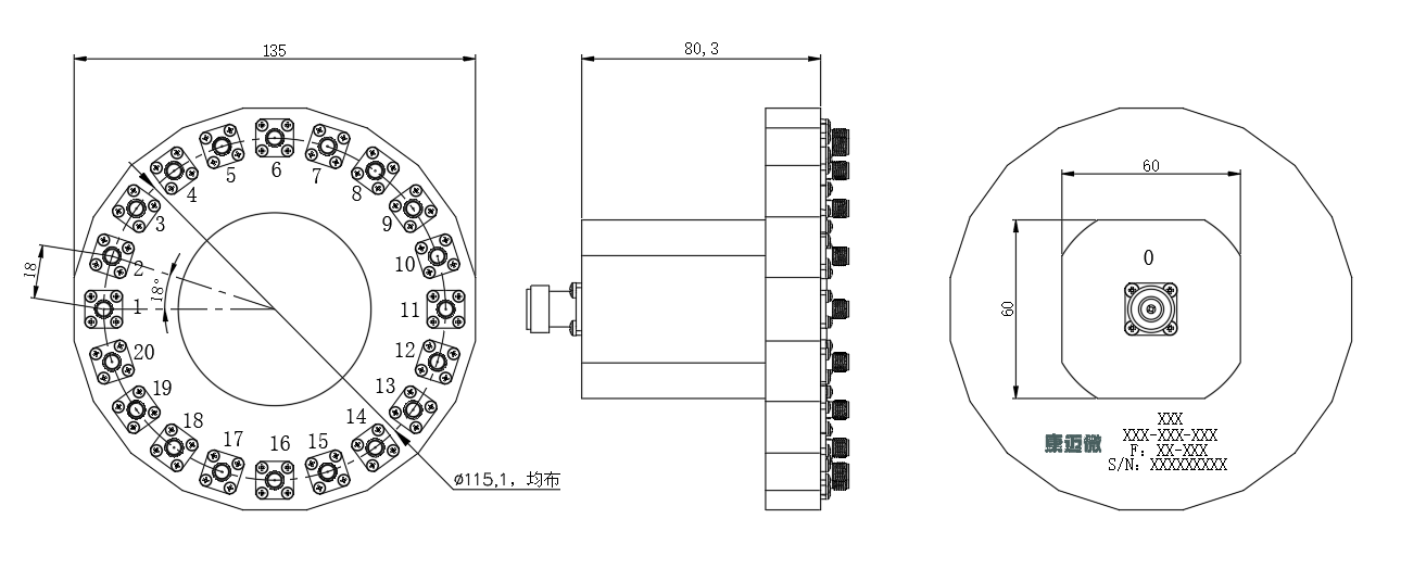 ZPD25-20C2-2.2G-477 Power divider