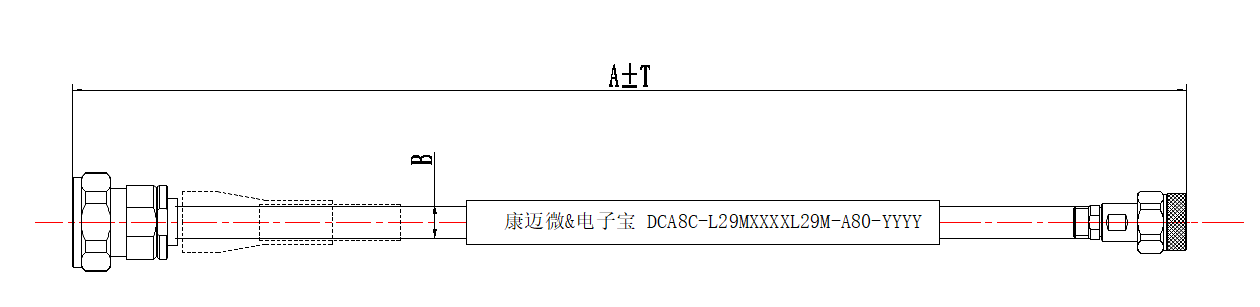 DCA8C-L29M1500NM-A80-4308 Coaxial Cable