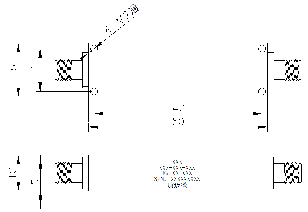 HBTE-LPF-DC-2.7-S Low Pass Filter