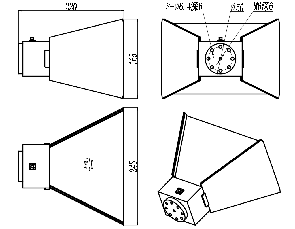 ZLB-1T18G-N Horn Antenna
