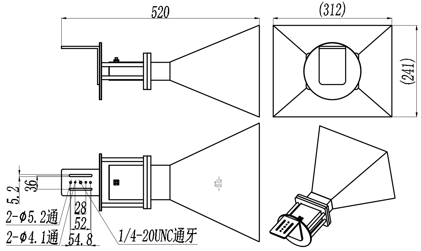 KSHA-BJ26-15-SL Standard horn antenna
