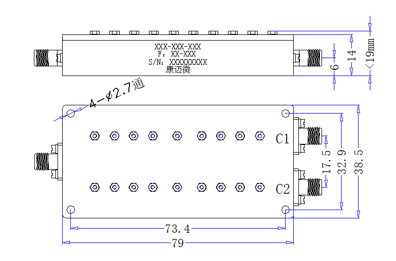 ZCB6-C3300-5000-5861 Diplexer