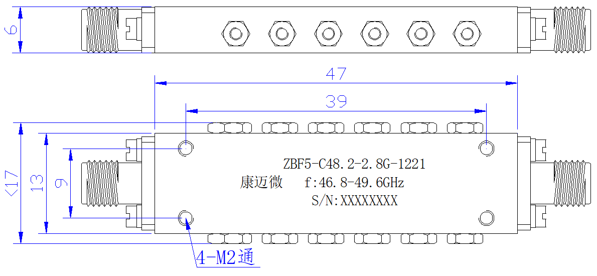 ZBF5-C48.2-2.8G-1221 滤波器