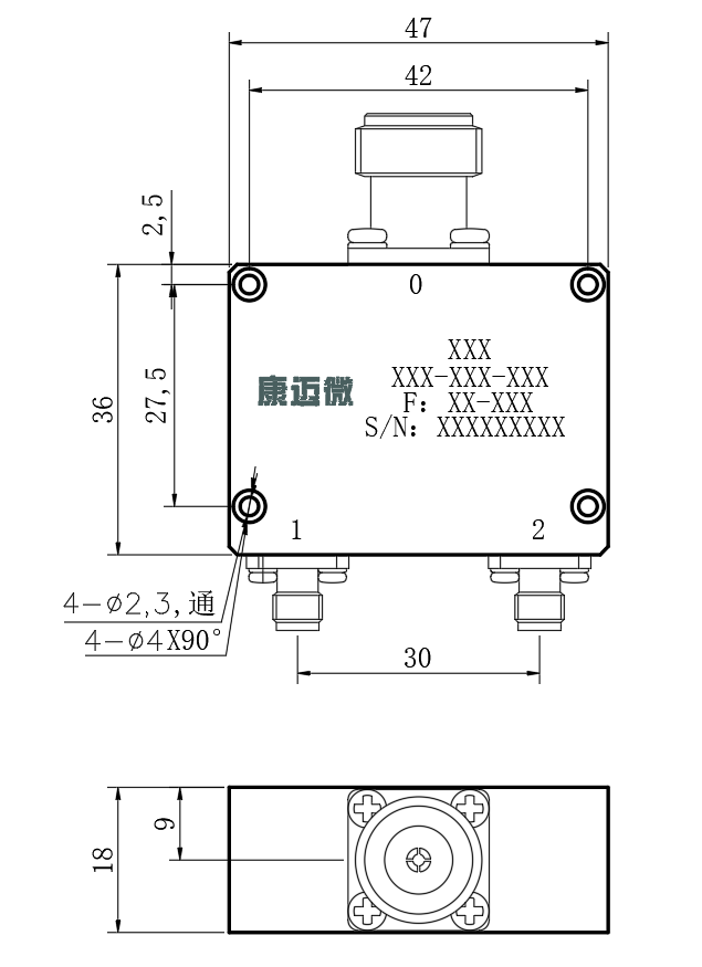 ZPD25-2C6-18G-726 Power divider