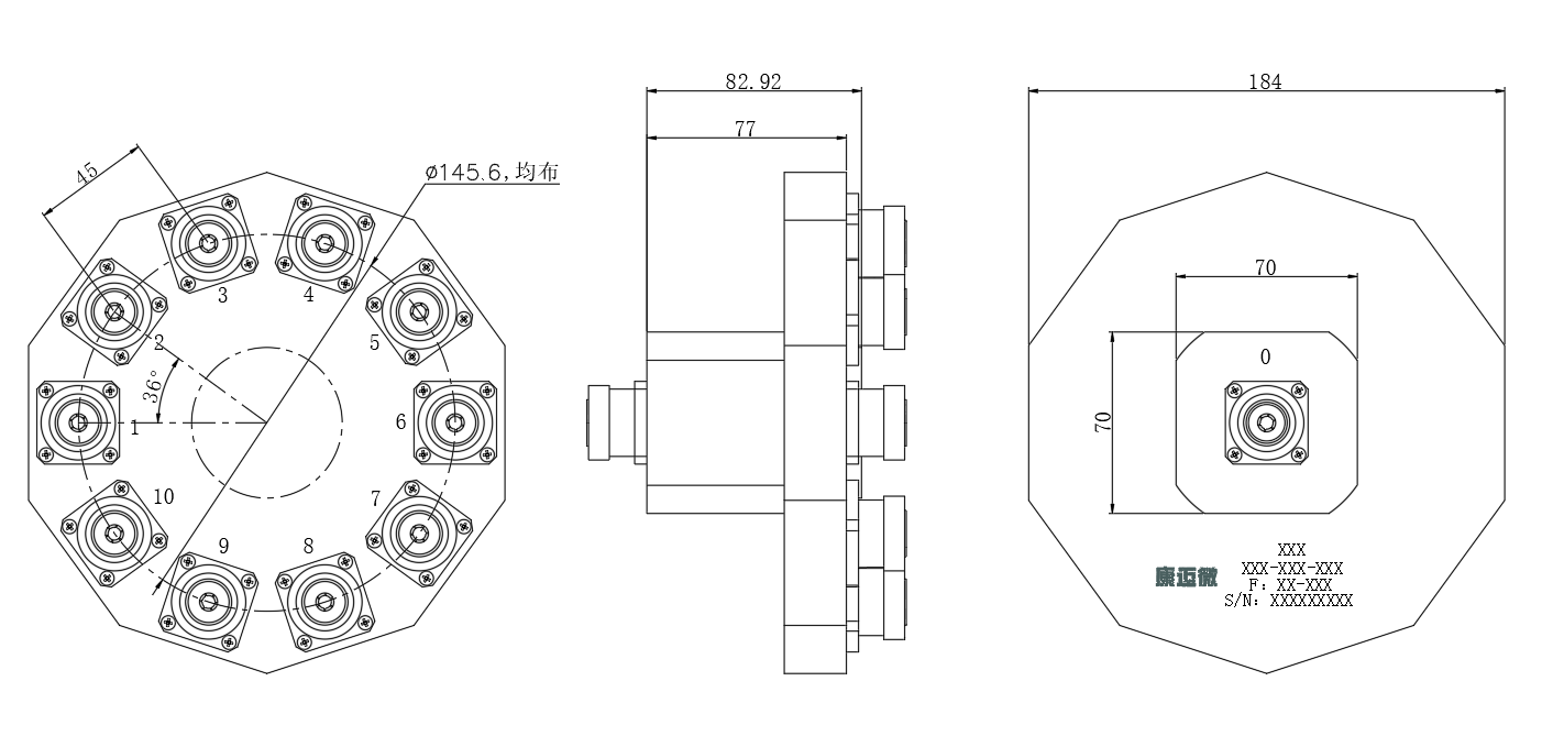 ZPD25-10C2-2.2G-467 Power divider