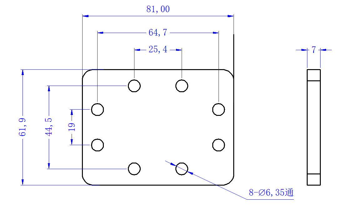 D8-S58-1292 Waveguide adapter