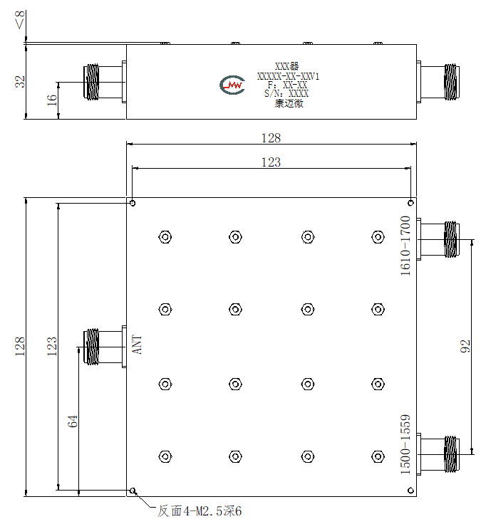 ZCB4-C1500-1700-1645 Diplexer