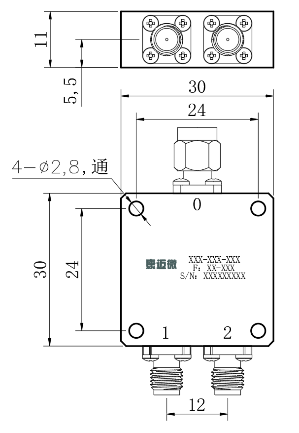 ZPD8-2M6-18G-3349 Power divider