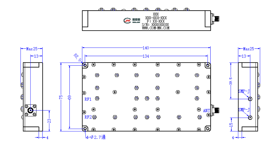 ZCB13-C1290-1720-3278 Diplexer