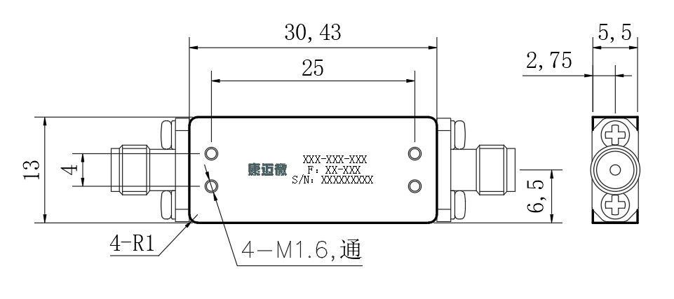 ZBF8-C48.25-4.5G-2663 滤波器