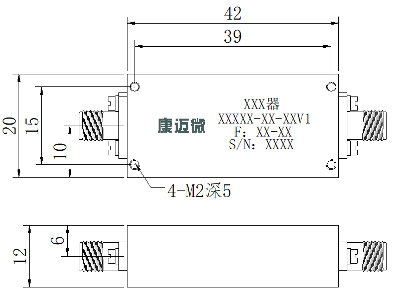 DCZBF-C10.2-4.4G-741 Cavity filter