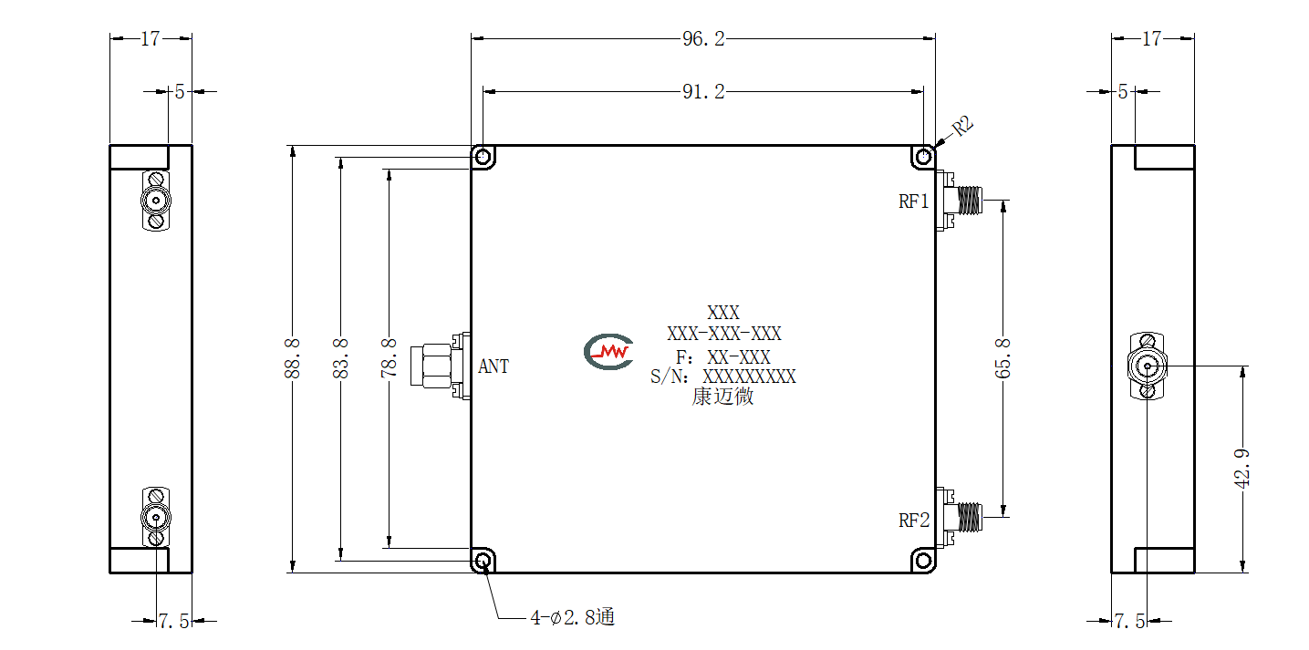 ZCB13-C1525-1660-155 Diplexer