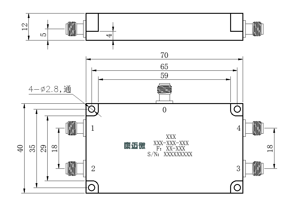 ZPD25-4MC2.7-4.2G-393 Power divider