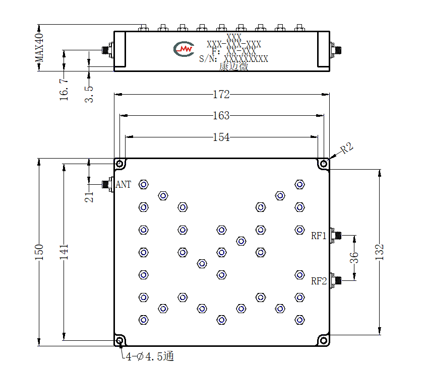 ZCB13-C2100-2200-493 Diplexer