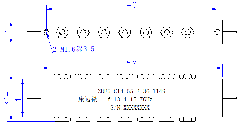 ZBF5-C14.55-2.3G-1149 Filter