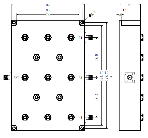 ZMC3-3C1850-2300-3124 Combiner