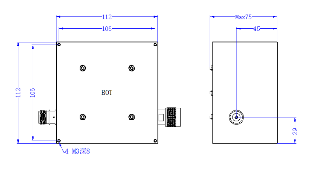 324MHZ±5MHZ RF Filter