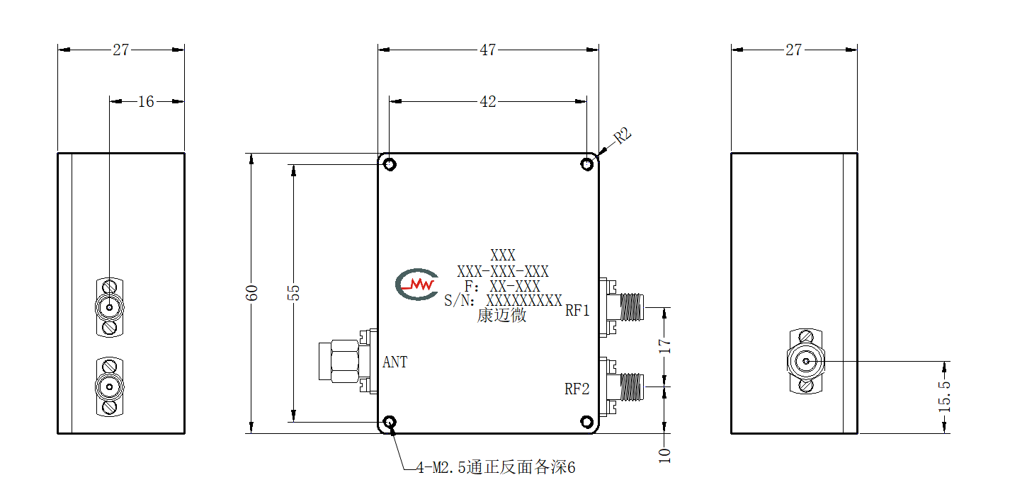 ZCB13-C1300-3900-171 Diplexer