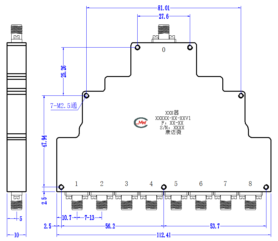 ZPD3-8M2000-4000-3980 Power divider