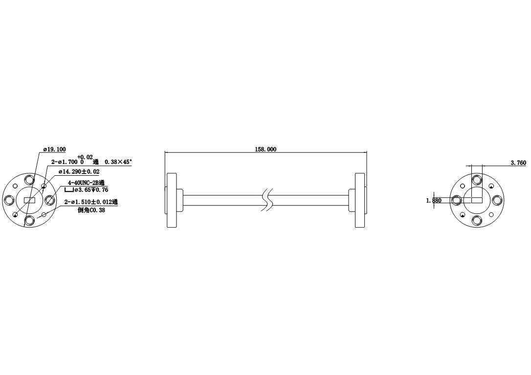 DWG7-BJ620S158-2012 Waveguide Connection