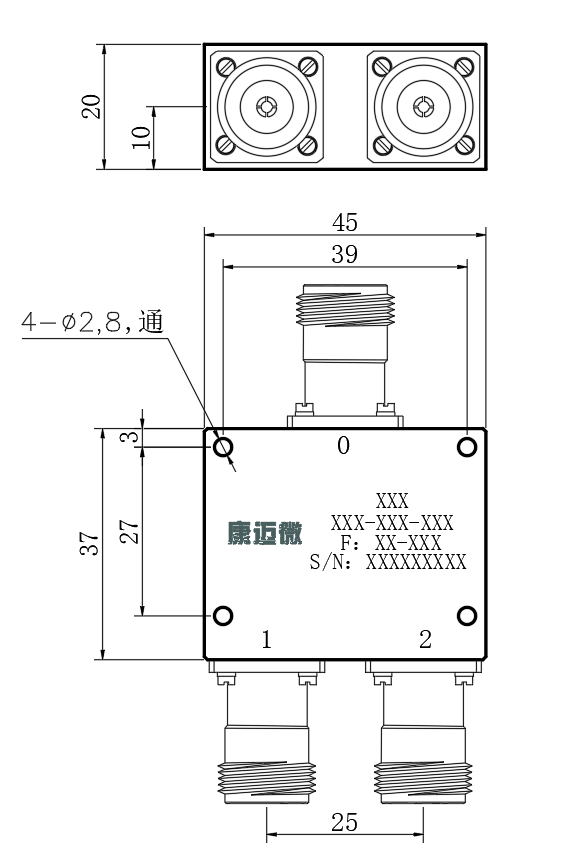 ZPD8-2M2-8G-2914 Power divider