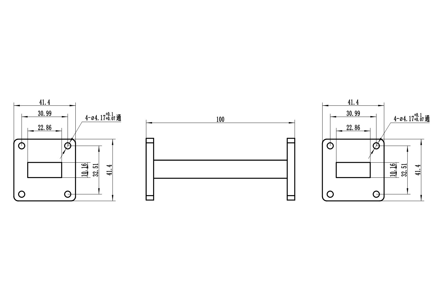 520-4720-BPBPF10S Waveguide Connection