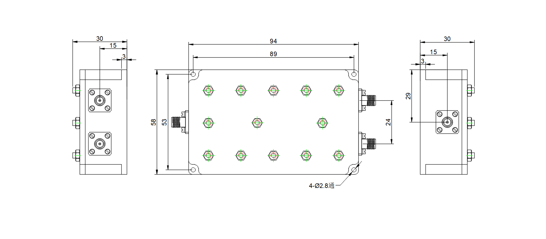 ZCB15-C1750-2501-026 Diplexer