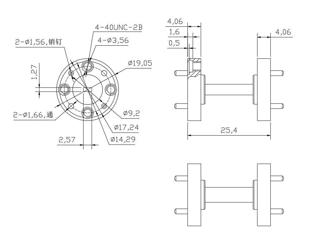 DWG8-BJ900S25.4-2181 Waveguide Connection