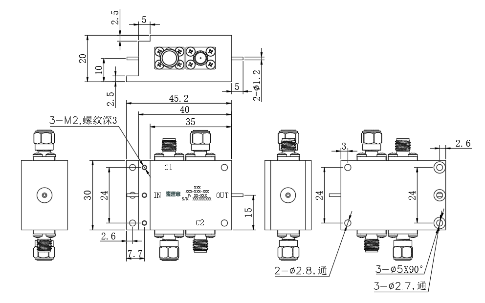ZDC25-40MC3.5-5G-564 Coupler