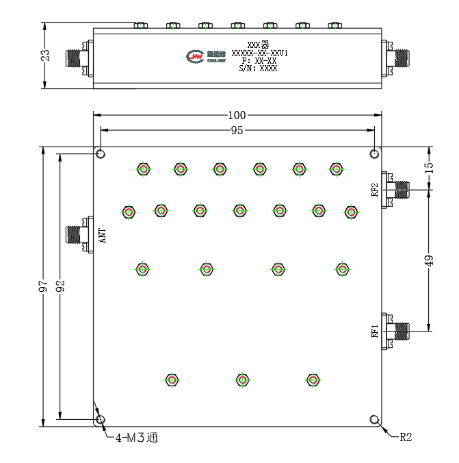 ZCB16-2C600-2100-248 Diplexer