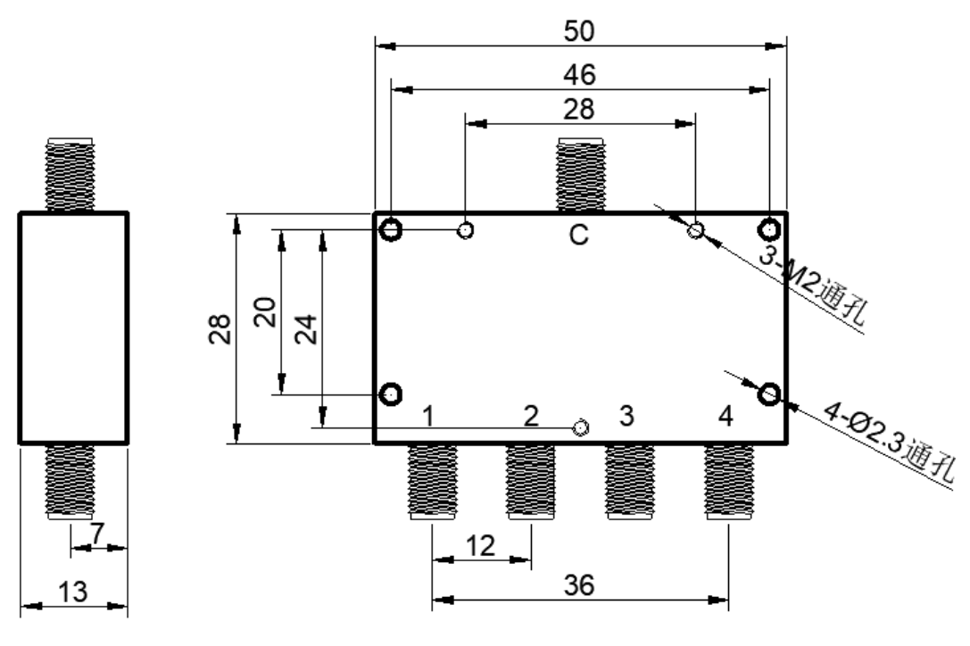 ZPD25-4M0-1G-545 Power divider