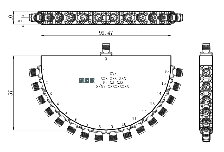 ZPD25-16M0-6G-159 Power divider