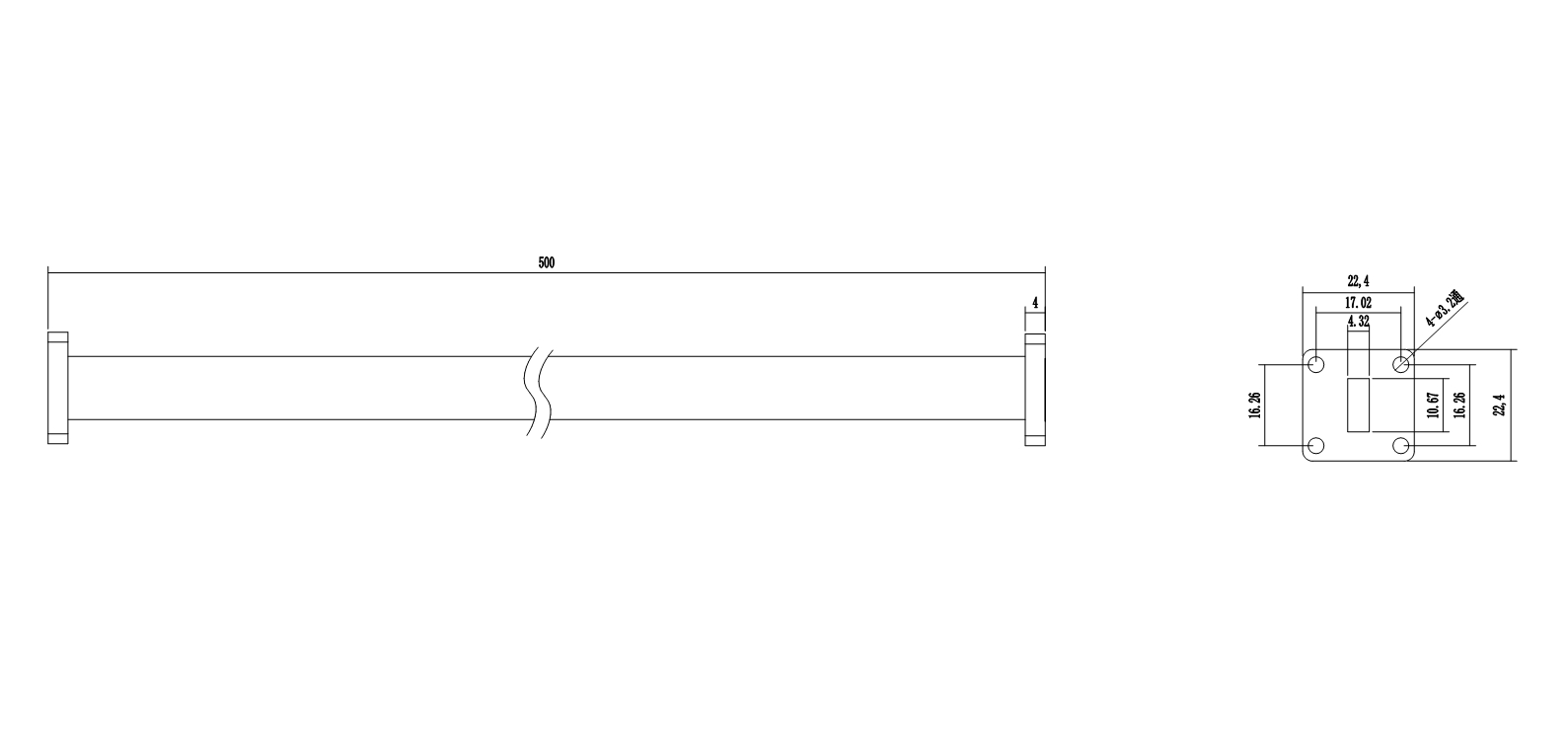 520-5520-BPBPF10S Waveguide Connection