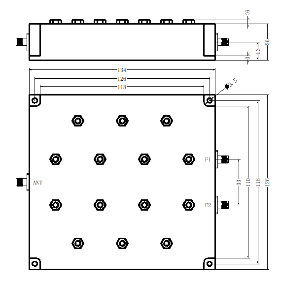 ZCB3-C2300-2700-3119 Diplexer